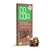 Organic chocolate with hazelnuts, 40 g, Cocoa