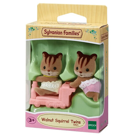 Lote de 2 figuras Gemelos Ardilla Gemelos Sylvanian Families, +3 años, Época