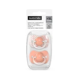 Silicone pacifier SX Pro Dreams, +18 months, Peach, 2 pieces, Suavinex