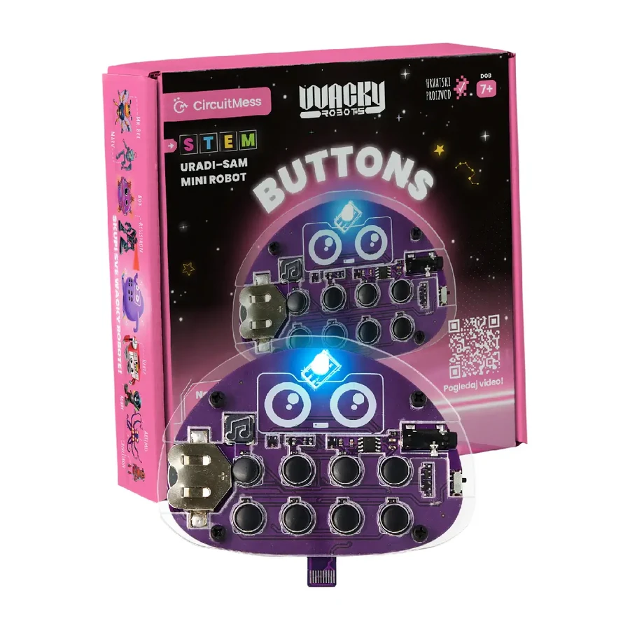 Robotkit Stam Wacky Robots, 7+ jaar, Knoppen, CircuitMess