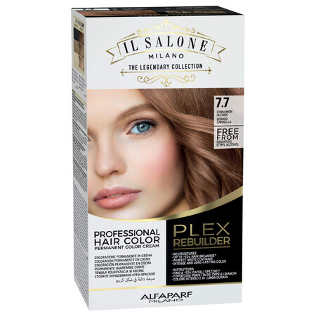 Permanent Hair Color Plex Rebuilder Il Salone, 7.7, Cinnamon Blonde, Alfaparf