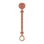 Silicone lanyard with clips for pacifier Colour Essence, Ruby, Suavinex