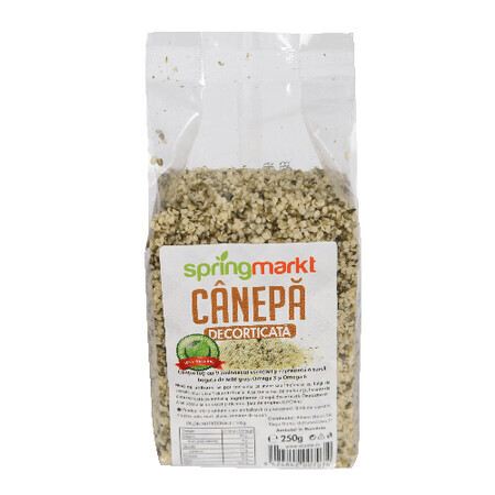 Semillas de cáñamo mondadas, 250 g, Spring Markt