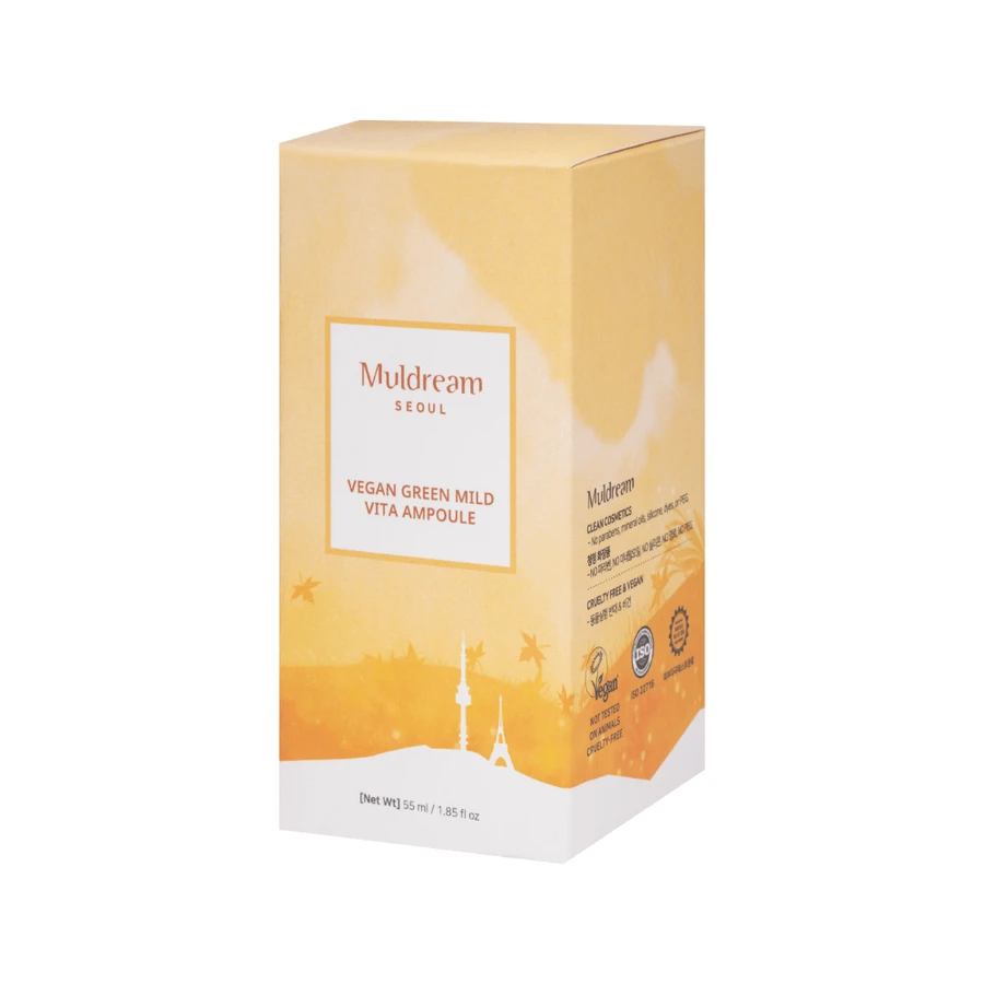 Siero viso vegano con vitamina C, 55 ml, Muldream