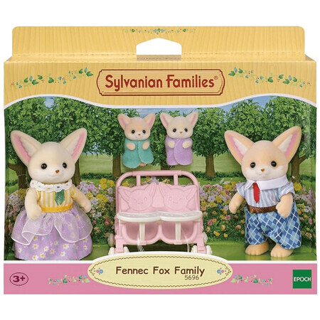 Set mit 4 Figuren der Fennec Füchse Sylvanian Families, +3 Jahre, Epoche