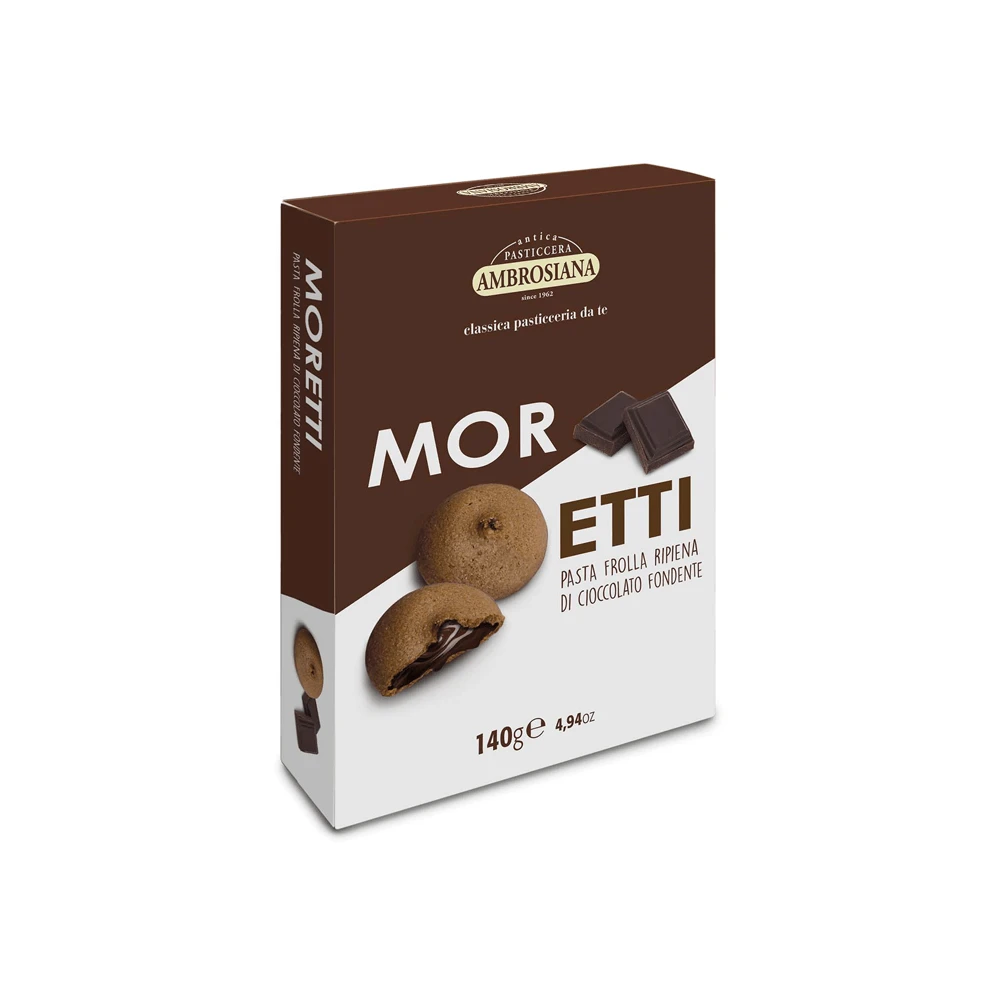 Moretti koekjes met cacao crème, 140 g, Ambrosiana