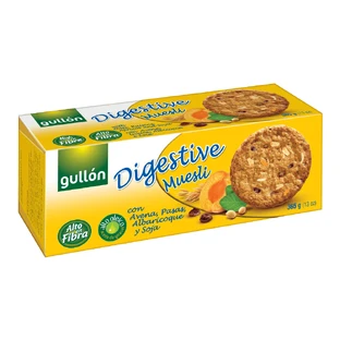 Digestive biscuits with moss, oats, raisins and apricots, 365 g, Gullon