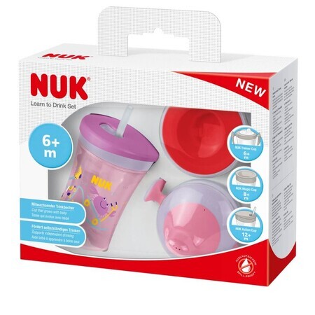 Tasse Tout en 1 J'apprends à boire, +6 mois, 230 ml, Nuk