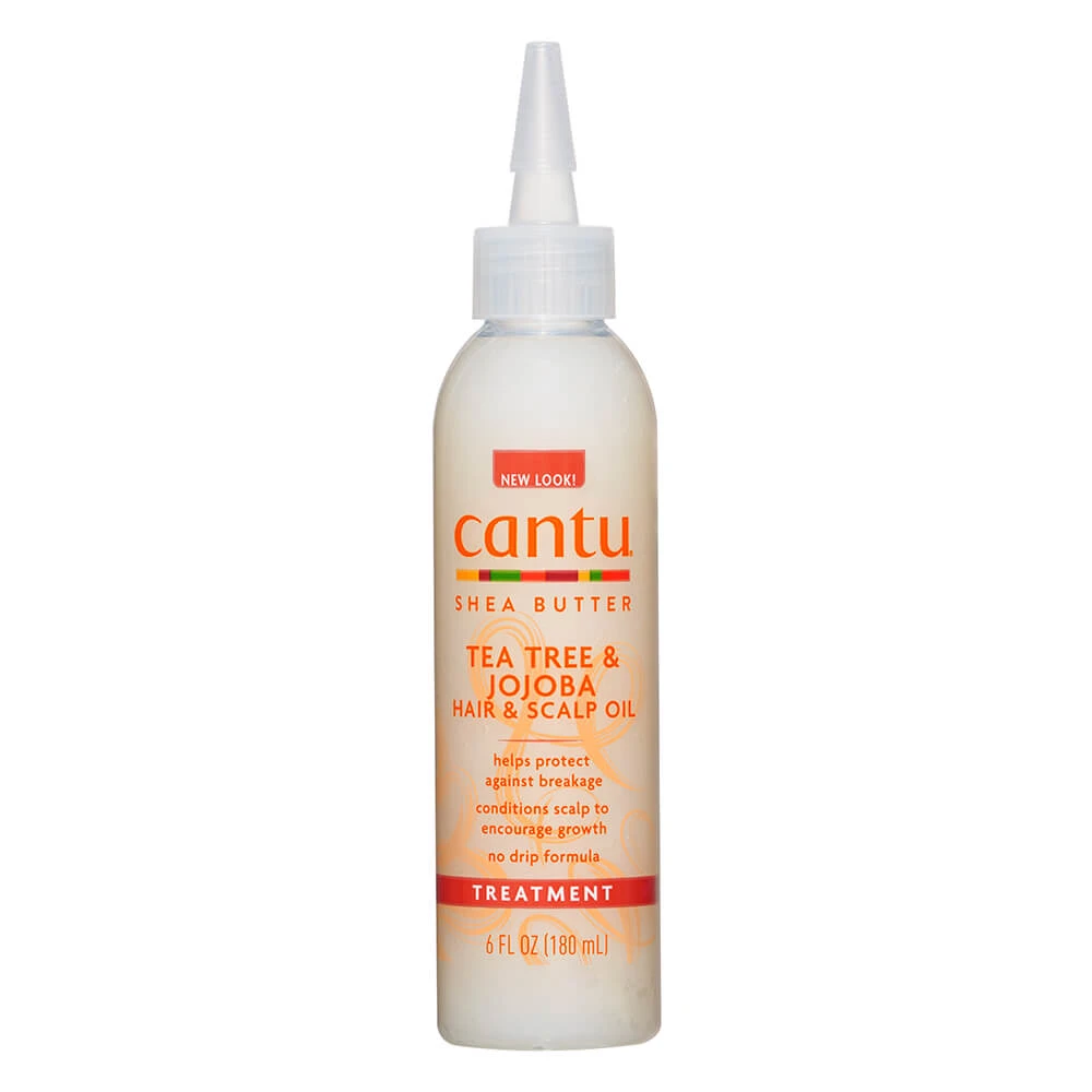 Hydraterende olie voor haar en hoofdhuid Tea Tree & Jojoba, 180 ml, Cantu