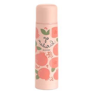 Thermos for drinks Go Natural, Pomegranate, 500 ml, Suavinex