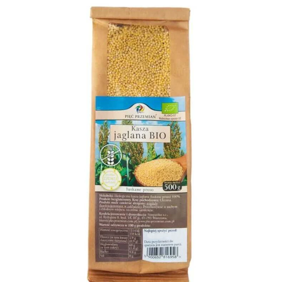 Organic gluten-free millet flakes 500g FIVE CHANGES