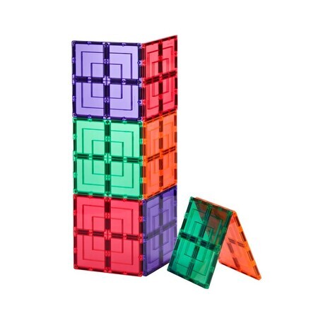 Juego de construcción con piezas magnéticas Large Square Pack, +3 años, 8 piezas, Learn & Grow