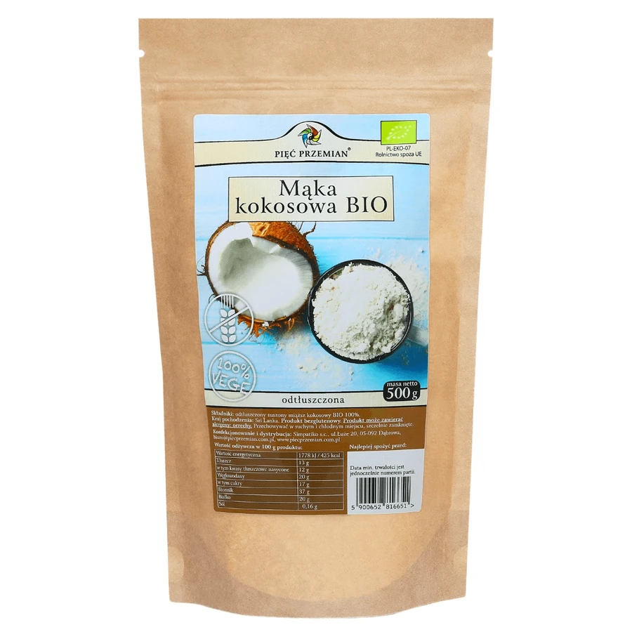 Farina di cocco biologica senza glutine 500g FIVE CHANGES