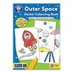 Kleurboek met activiteiten in het Engels en ruimtestickers Outer Space, +3 jaar, Orchard