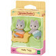 Set van 2 beeldjes Twins Husky Husky Puppies Sylvanian Families, +3 jaar, Epoch