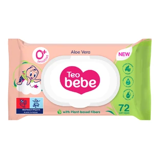 Natte doekjes met aloë vera, 72 stuks, Teo Bebe