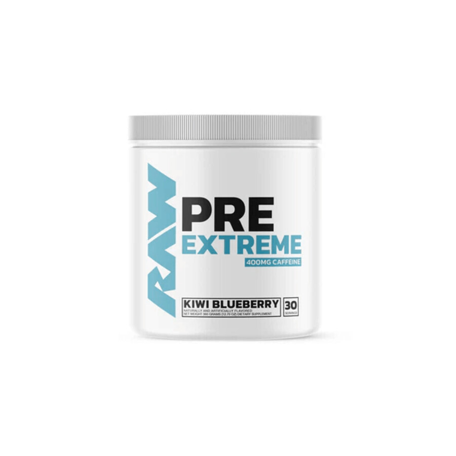 Pre Workout Extreme, 360g, Kiwi Blueberry, Raw Nutrition