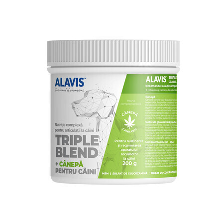 Hennep supplementen voor honden Triple Blend, 200 g, Alavis