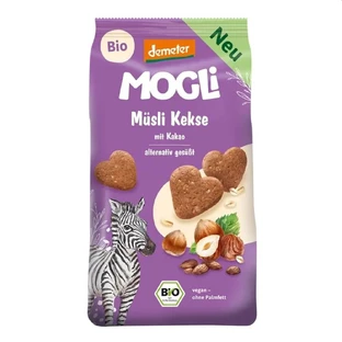 Bio-Kekse mit Müsli, Kakao und Haselnüssen, 125 g, Mogli