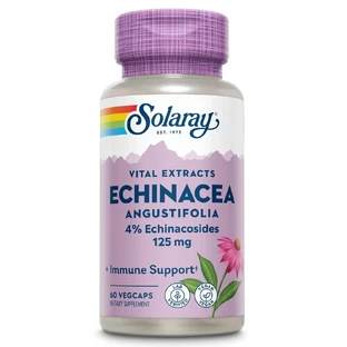 Echinacea Angustifolia 125 mg Solaray, 60 plantaardige capsules, Secom