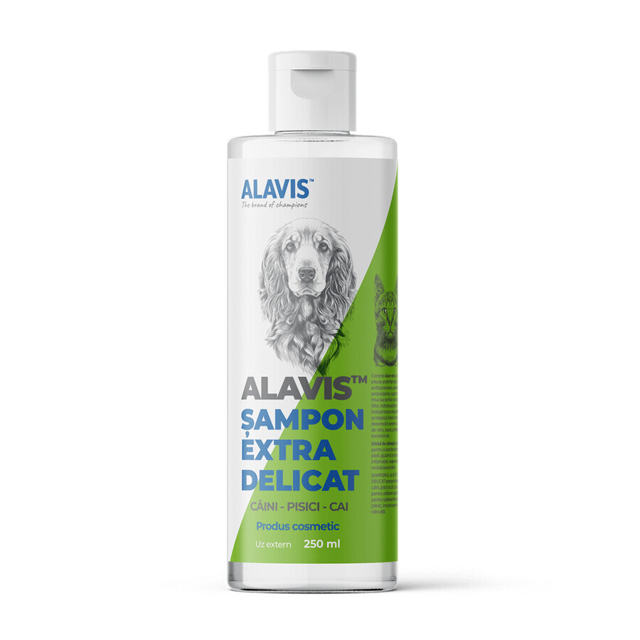 Extra gentle shampoo for dogs, cats and horses, 250 ml, Alavis