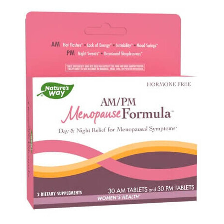 AM-PM Menopause Formula Nature's Way, 60 tabletten, Secom