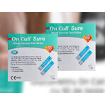 On Call Sure blood glucose tests, 2 x 50 pieces, Acon Laboratories