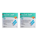 On Call Sure blood glucose tests, 2 x 50 pieces, Acon Laboratories