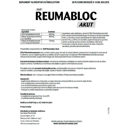 Reumabloc Akut, 30 zakjes, Sun Wave Pharma