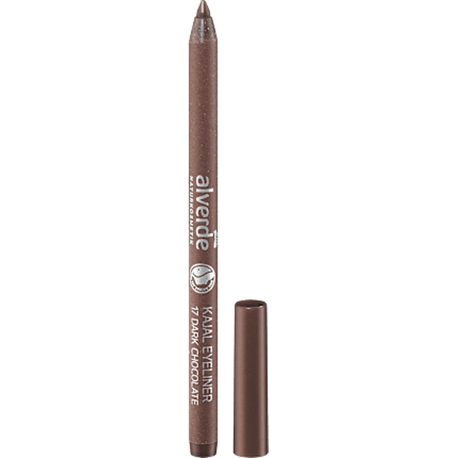 alverde NATURKOSMETIK Kajal Eye Pencil No.17 Dark Chocolate, 1,2 g