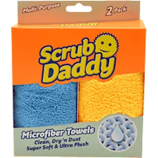 Daddy Scrub Mikrofaser-Waschlappen, 2 Stück