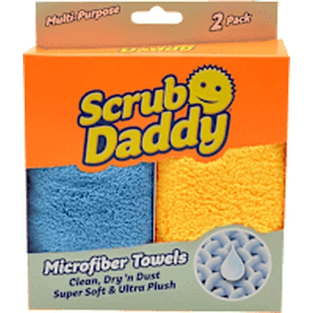 Daddy Scrub Mikrofaser-Waschlappen, 2 Stück