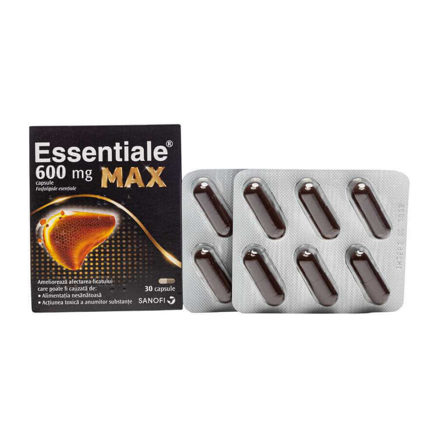 Essentiale MAX 600 mg, 2 x 30 capsules, Sanofi