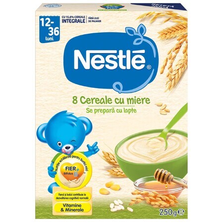 8 Granen met honing, +12 maanden, 250g, Nestle