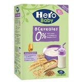 8 Cereals without milk, +6 months, 340 gr, Hero Baby