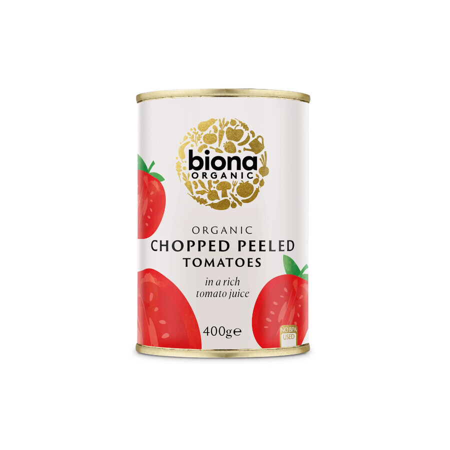 Biologische gepelde tomaten, 400 g, Biona