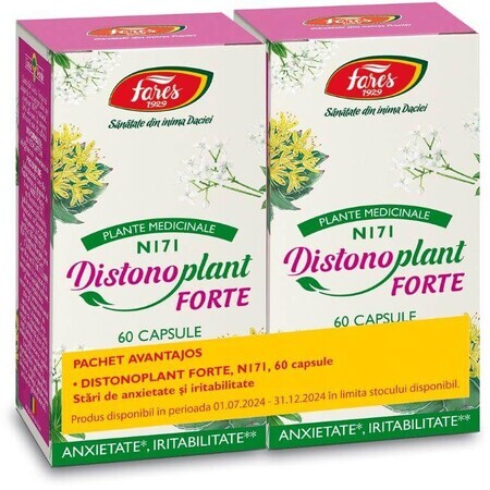 Emballage Distonoplant Forte, N171, 2x60 gélules, Fares