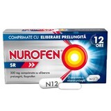 Nurofen SR, 300 mg, 12 extended-release tablets, Reckitt Benckiser