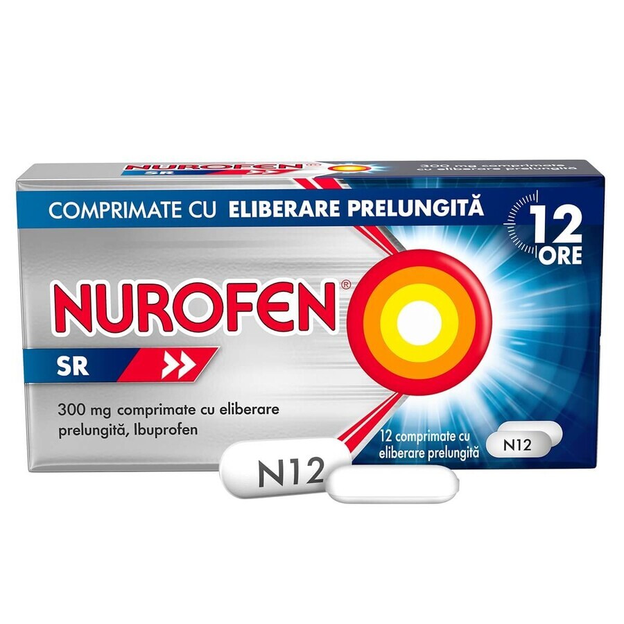 Nurofen SR, 300 mg, 12 comprimidos de liberación prolongada, Reckitt Benckiser