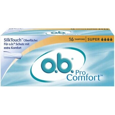 Absorbants internes OB ProComfort Super, 16 pièces, Johnson&Johnson