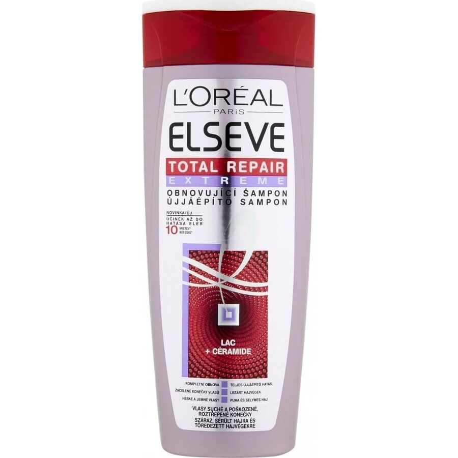 ELSÉVE TOTAL REPAIR EXTREME SHAMPOO 1×250 ml, herstellende shampoo