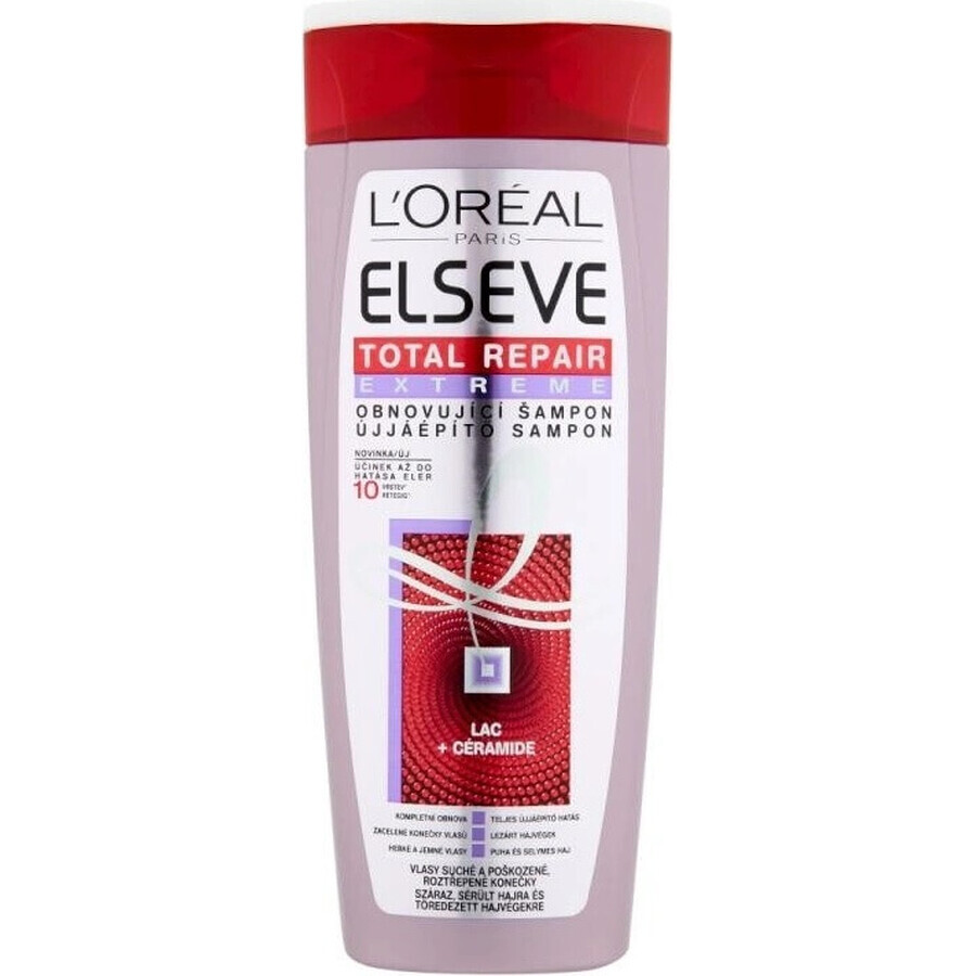 ELSÉVE TOTAL REPAIR EXTREME SHAMPOO 1×250 ml, herstellende shampoo