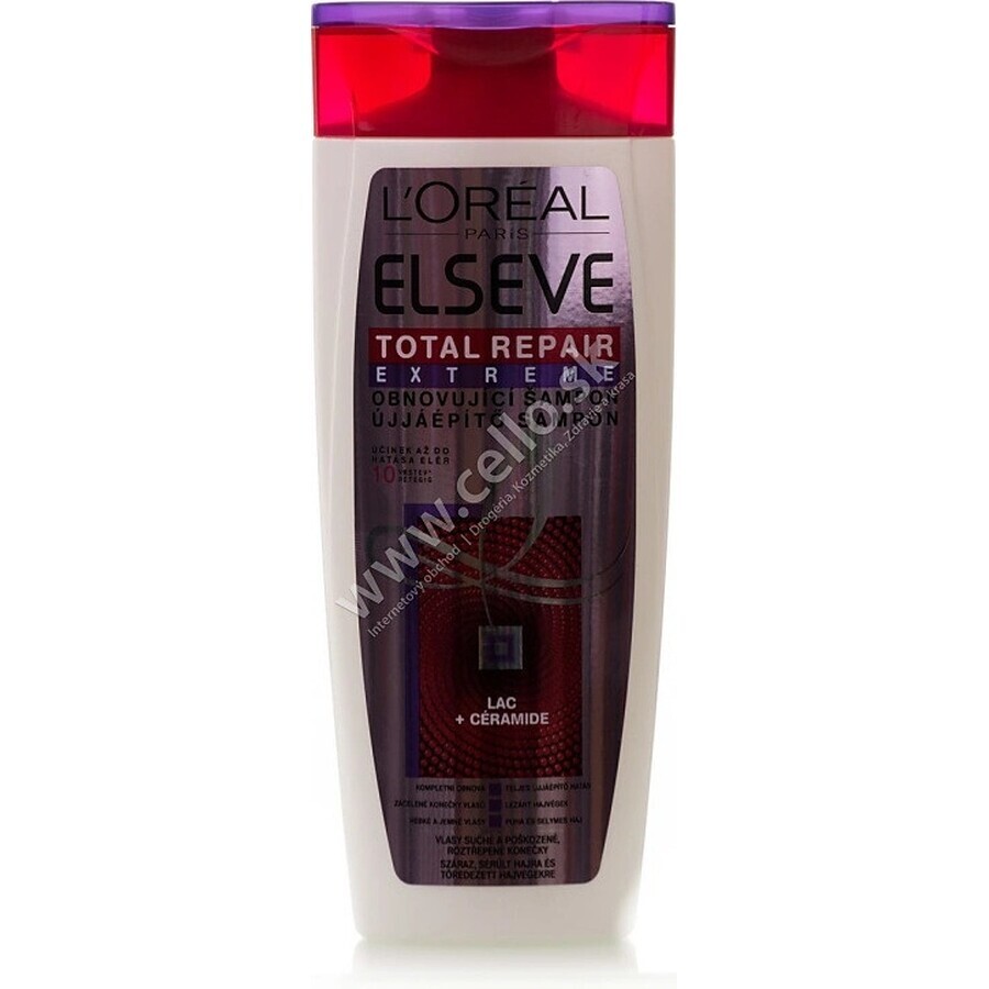 ELSÉVE TOTAL REPAIR EXTREME SHAMPOO 1×250 ml, herstellende shampoo