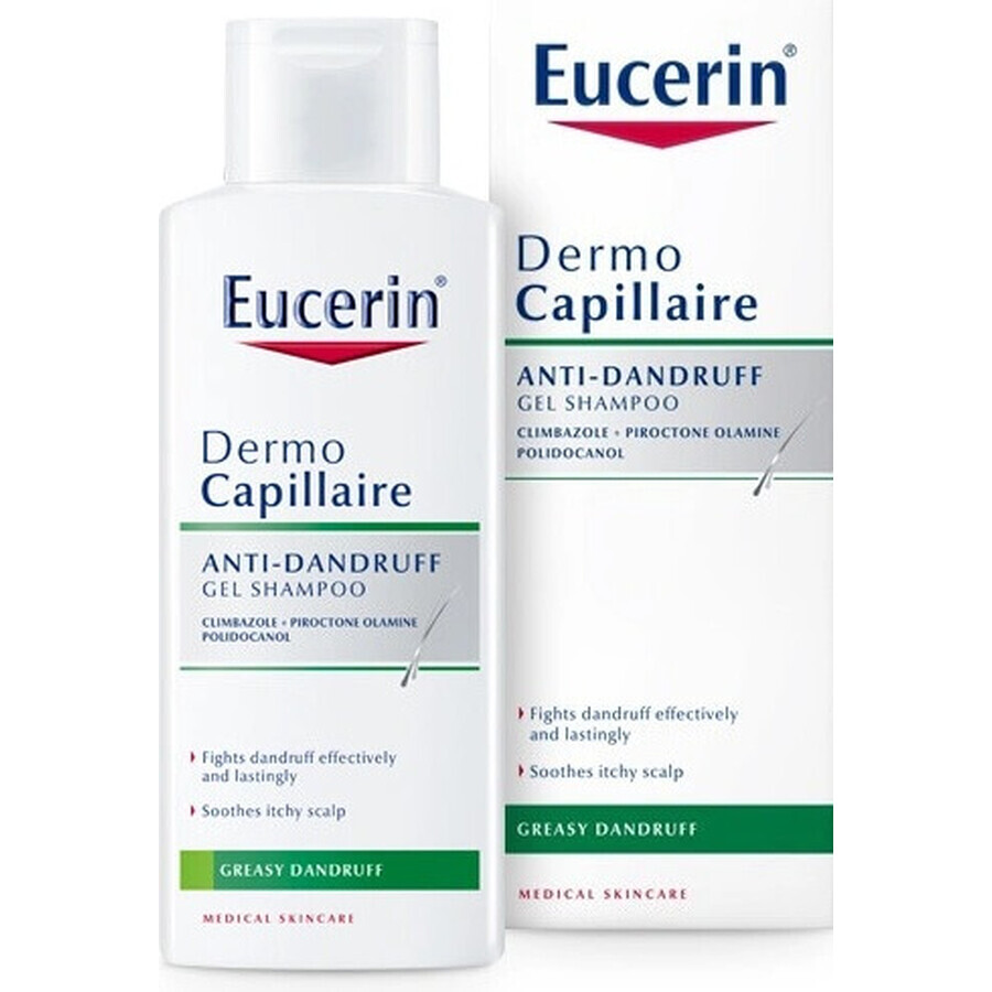 Eucerin DermoCapillaire tegen droge roos 1×250 ml, shampoo