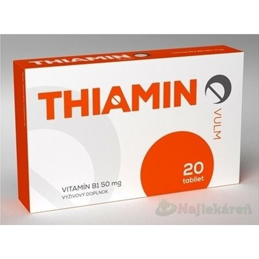 VULM THIAMIN 1×20 Stück, Nahrungsergänzungsmittel