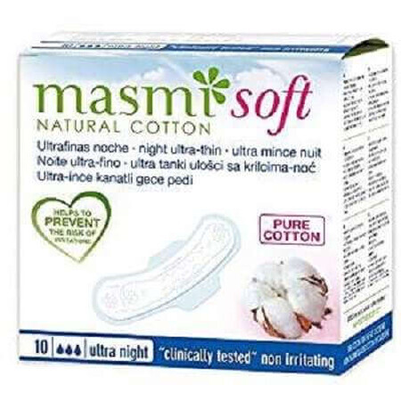 Night pads, Soft, 10 pieces, Masmi