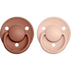 BIBS De Lux Silikonsauger Murmeltier/Blush 1×2 Stück, Einheitsgröße