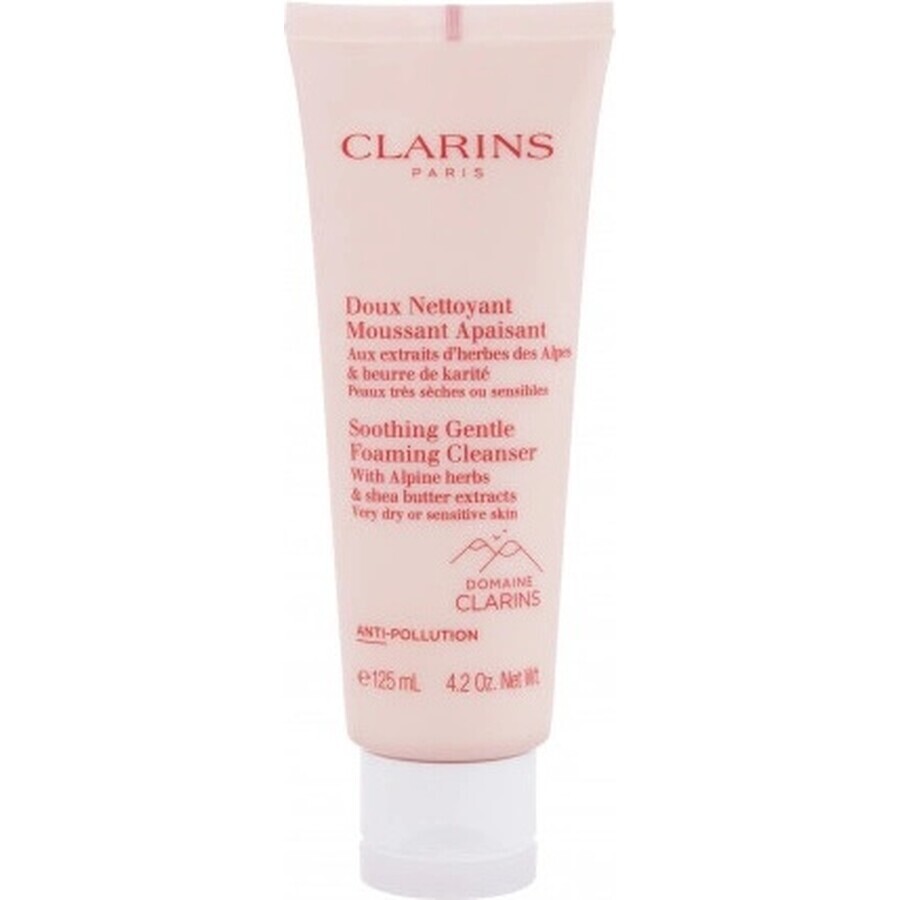 Clarins Gentle Soothing Cleansing Foam pentru piele foarte uscată până la sensibilă 1×125 ml, spumă de curățare