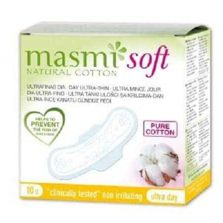 Absorbent pads for day, Soft, 10 pieces, Masmi