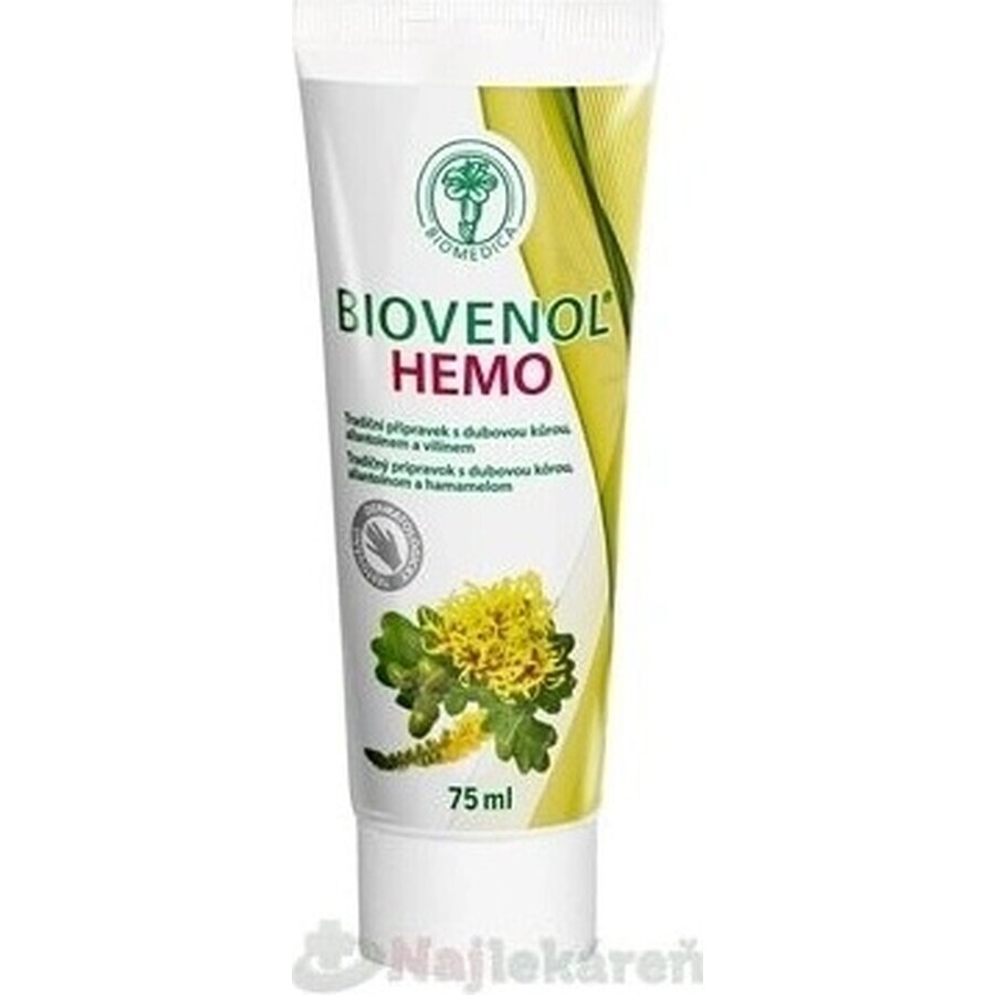 Biomedica Biovenol Hemo-gel 1×75 ml, rectale gel